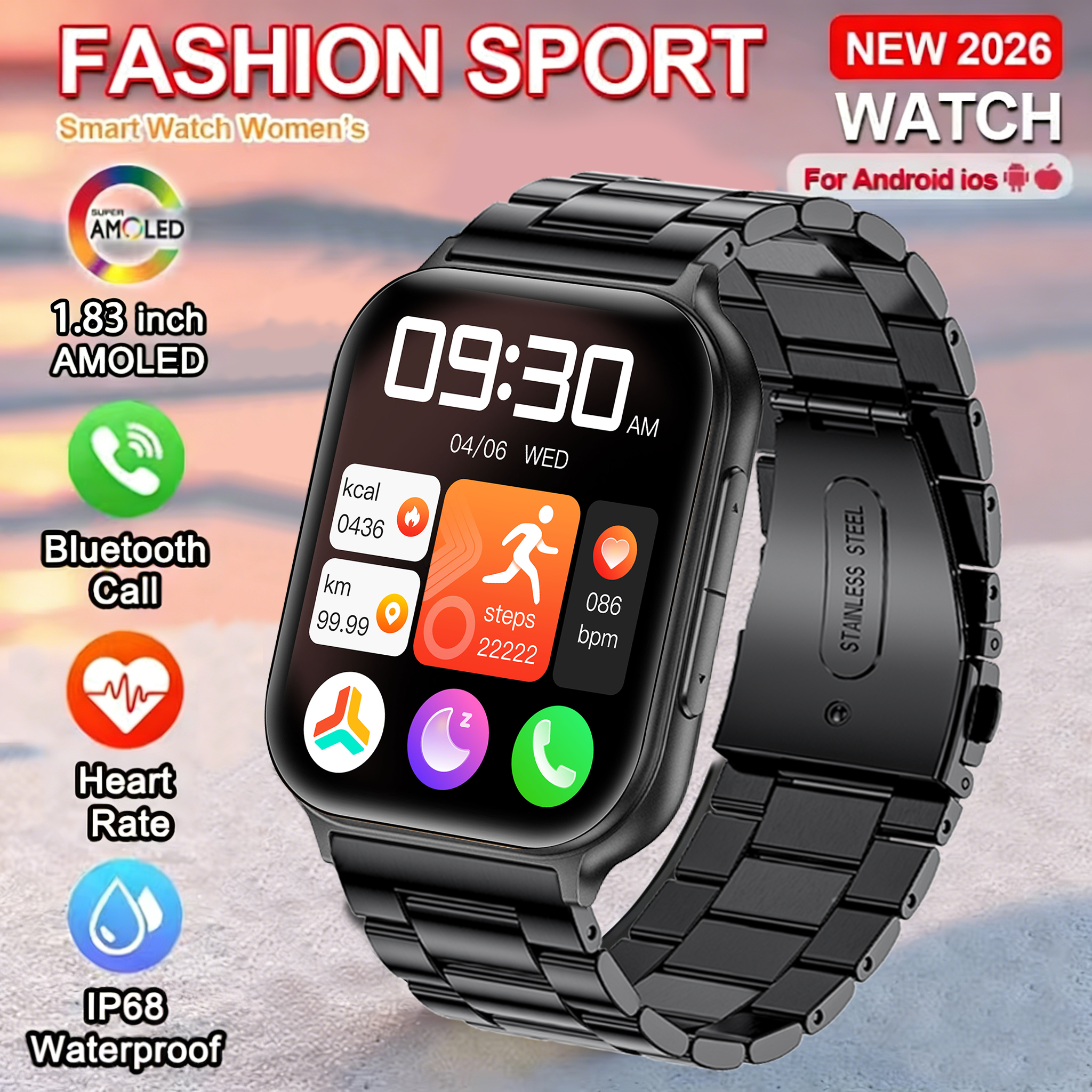 Japanese Man Lifestyle - 2026 New Style 1.83'' Smart Watch