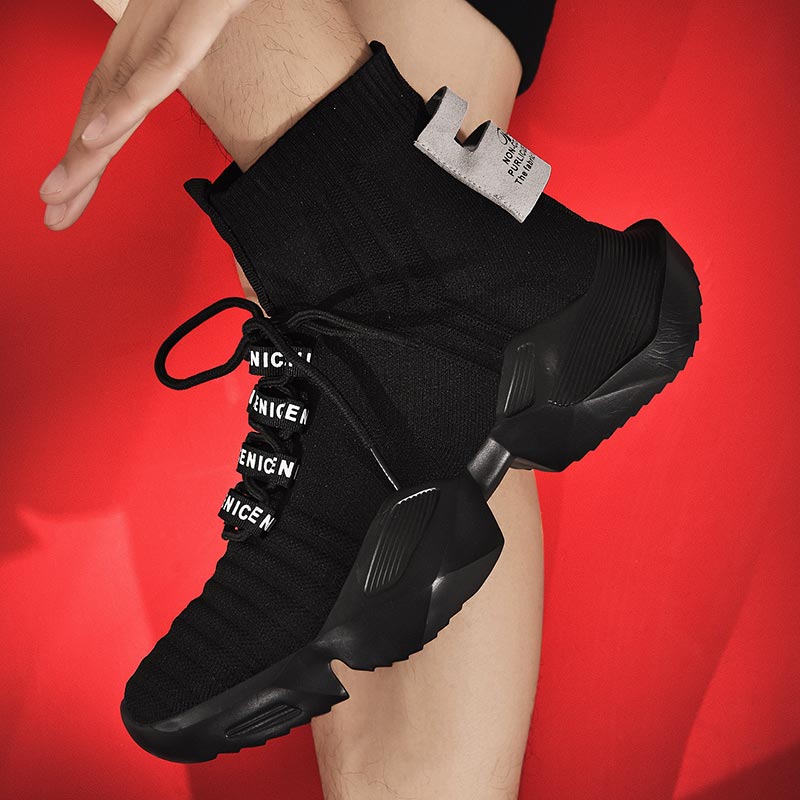 Japanese Lifestyle Store - Plus Size Hightop High-soled Men Sport