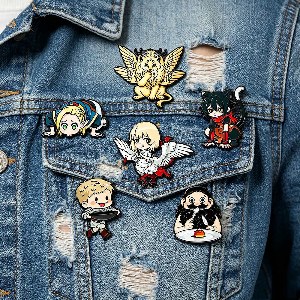 Japanese Lifestyle - 6pcs Japanese Anime Pin Badge On