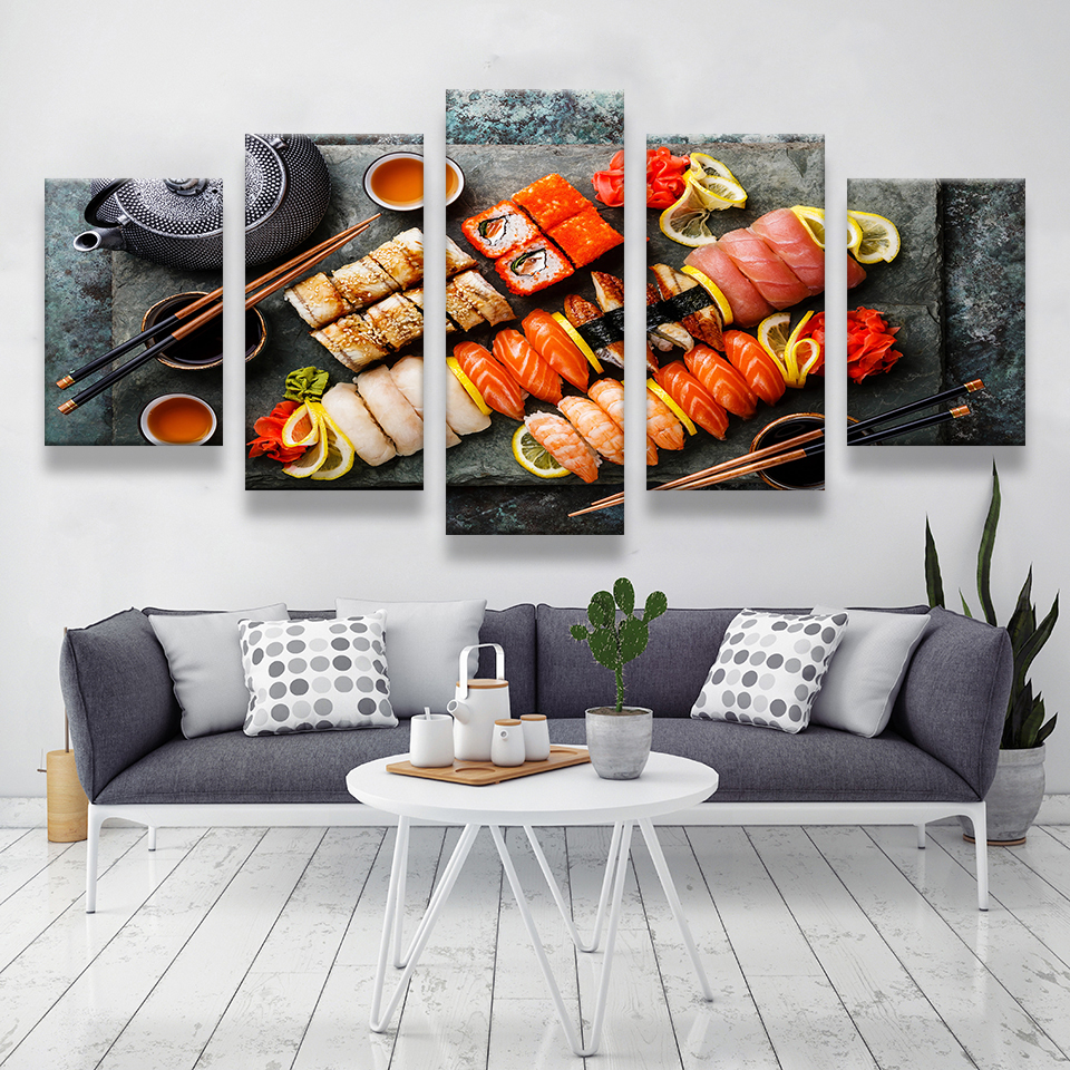 Japanese Lifestyle Store - 5pcs Japanese Style Sushi Cooking Canvas