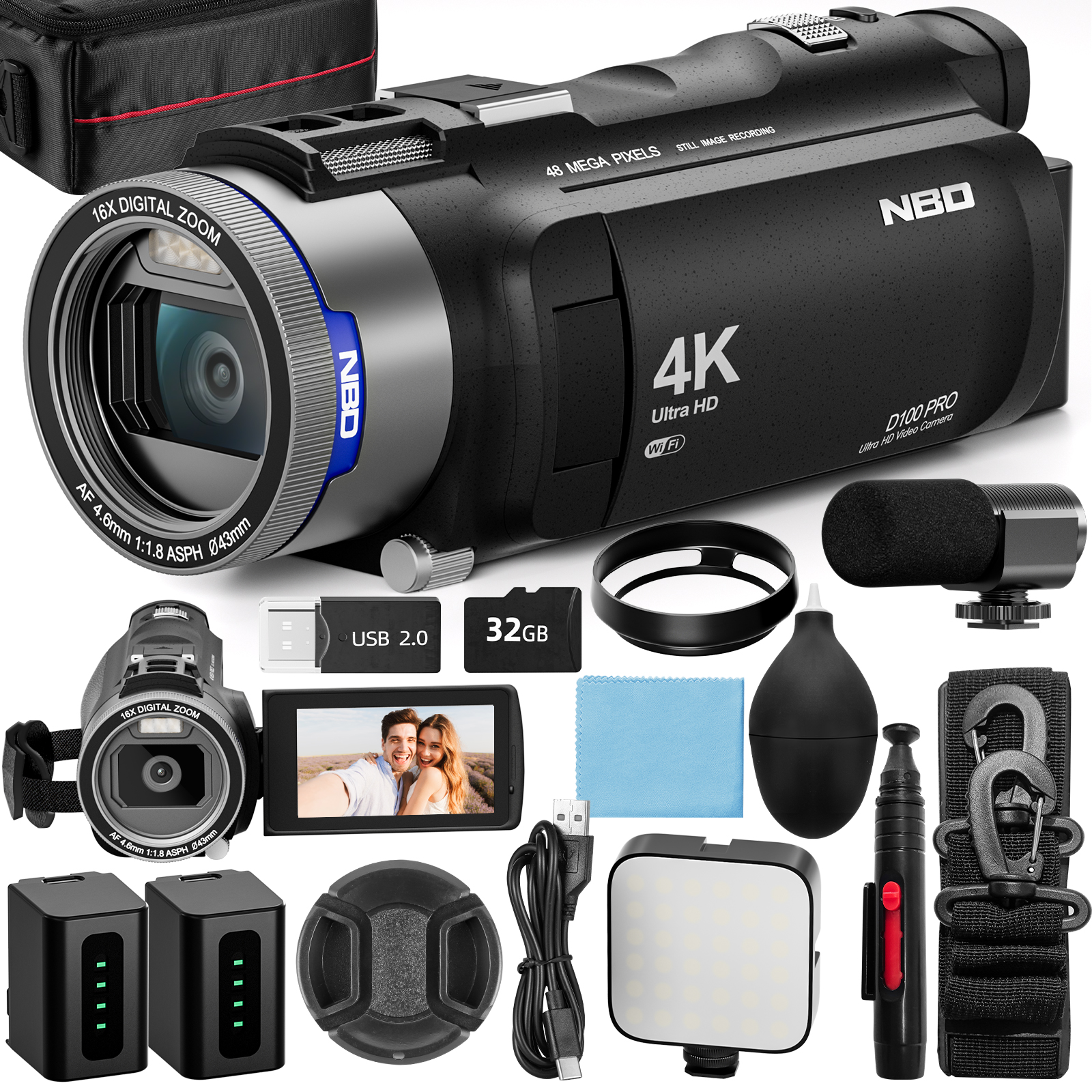 Japanese Lifestyle Home - NBD 4K HD&48MP Camcorder Video Camera
