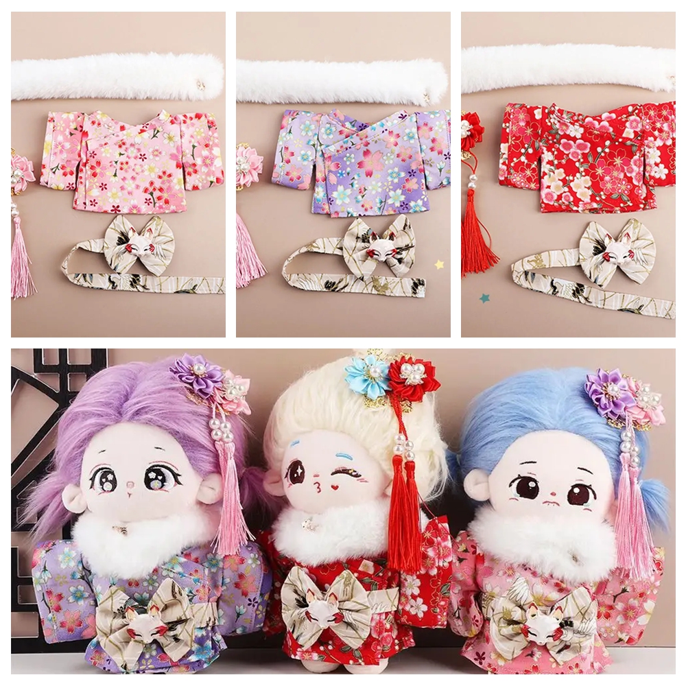 Japanese Lifestyle Clothing - 20CM Doll Clothes Japanese Style Floral