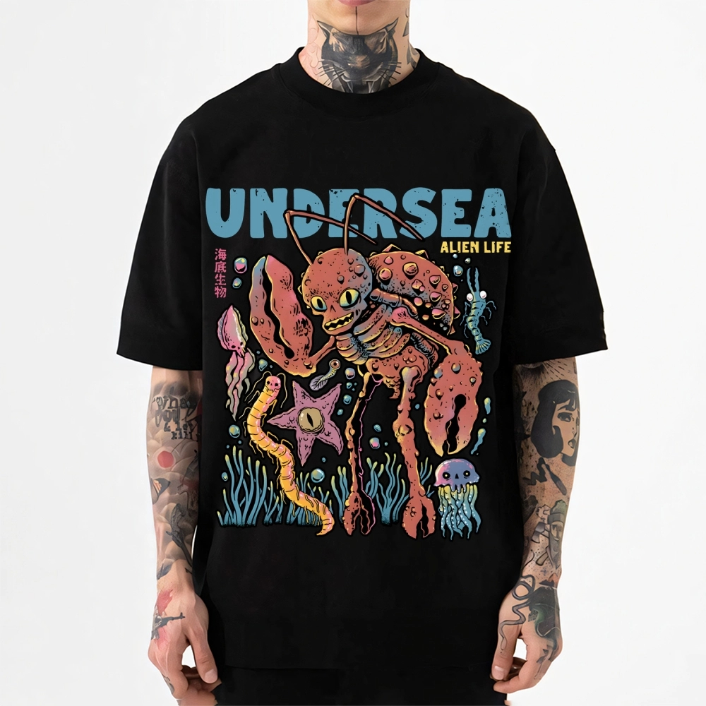 Undersea Alien Life Japanese S - Japanese Lifestyle Clothing บทวิจารณ์และราคา