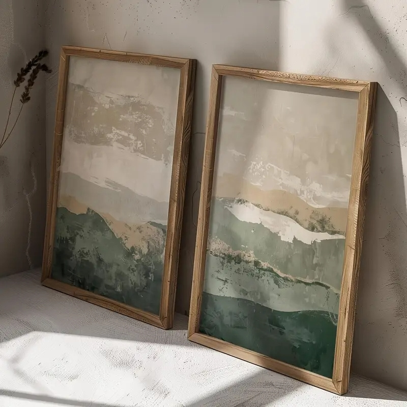 2pcs/set Wabi Sabi Abstract Ge - Japanese Lifestyle บทวิจารณ์และราคา