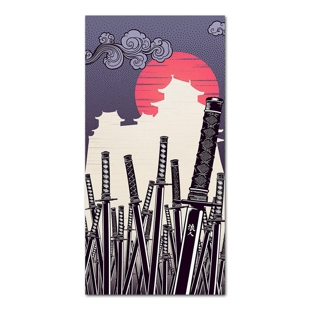 Japanese Katana Canvas Paintin - Japanese Lifestyle Home บทวิจารณ์และราคา