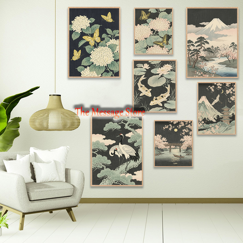 Japanese Cherry Bloom Fuji Riv - Japanese Lifestyle Home บทวิจารณ์และราคา