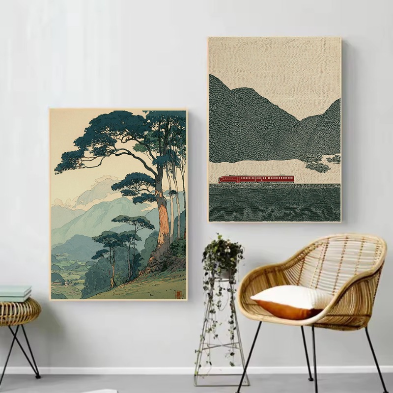 Vintage Japanese Style Illustr - Japanese Lifestyle Home บทวิจารณ์และราคา