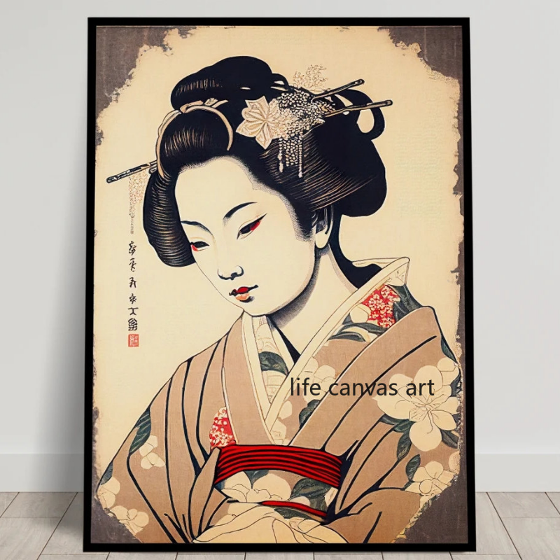 Vintage Japanese Style Ukiyo-e - Japanese Lifestyle Home บทวิจารณ์และราคา