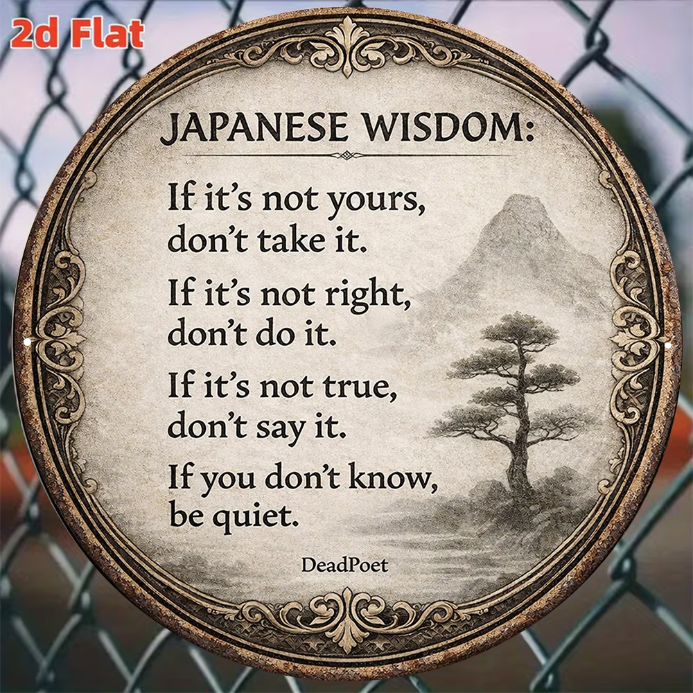2D Flat, 1pc 8x8in/20x20cm 2D  - Japanese Life Quotes บทวิจารณ์และราคา