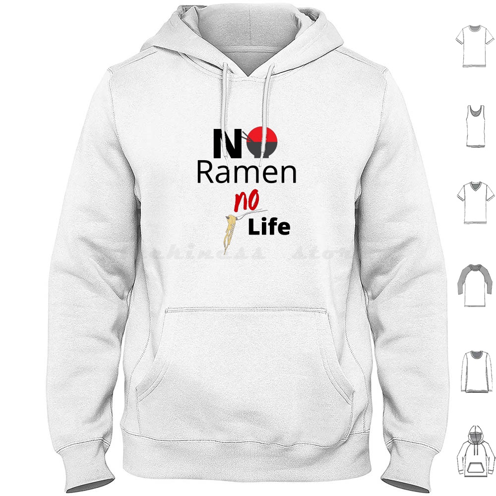 No Ramen No Life Hoodie Cotton - Japanese Man Lifestyle บทวิจารณ์และราคา