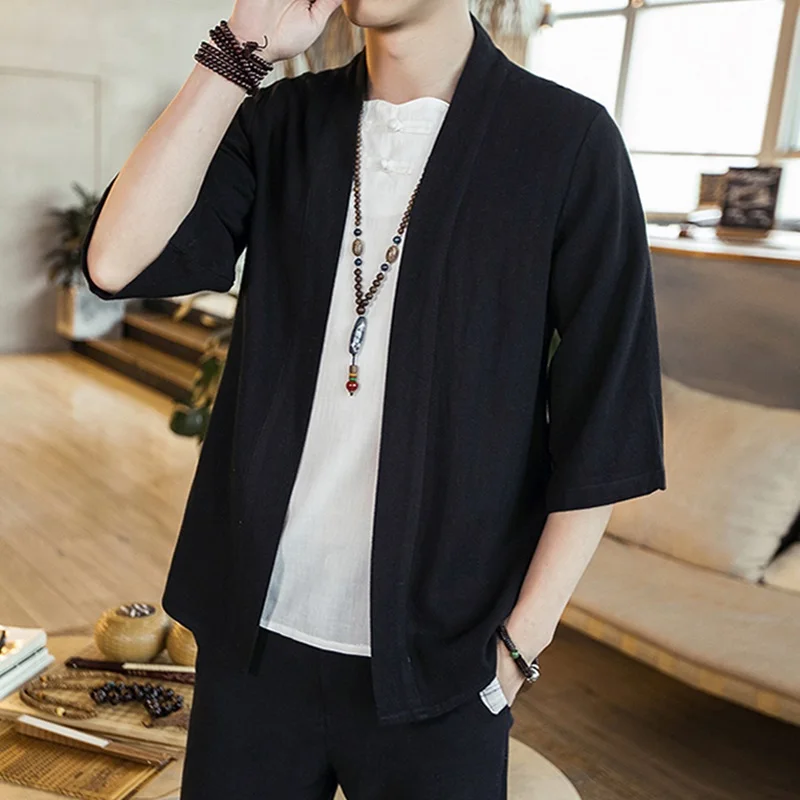 Japanese Kimono Men Cardigan S - Japanese Lifestyle บทวิจารณ์และราคา